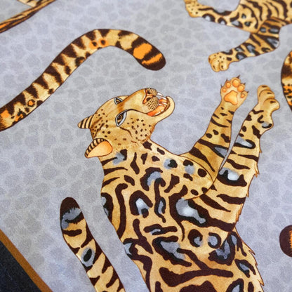 Cheetah Kings Table Runner - Silver by Ngala Trading Company Additional Image - 1