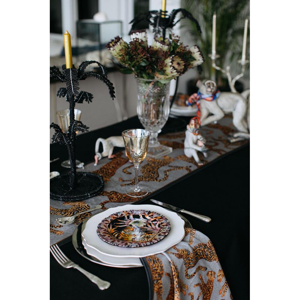 Cheetah Kings Table Runner - Silver by Ngala Trading Company Additional Image - 5