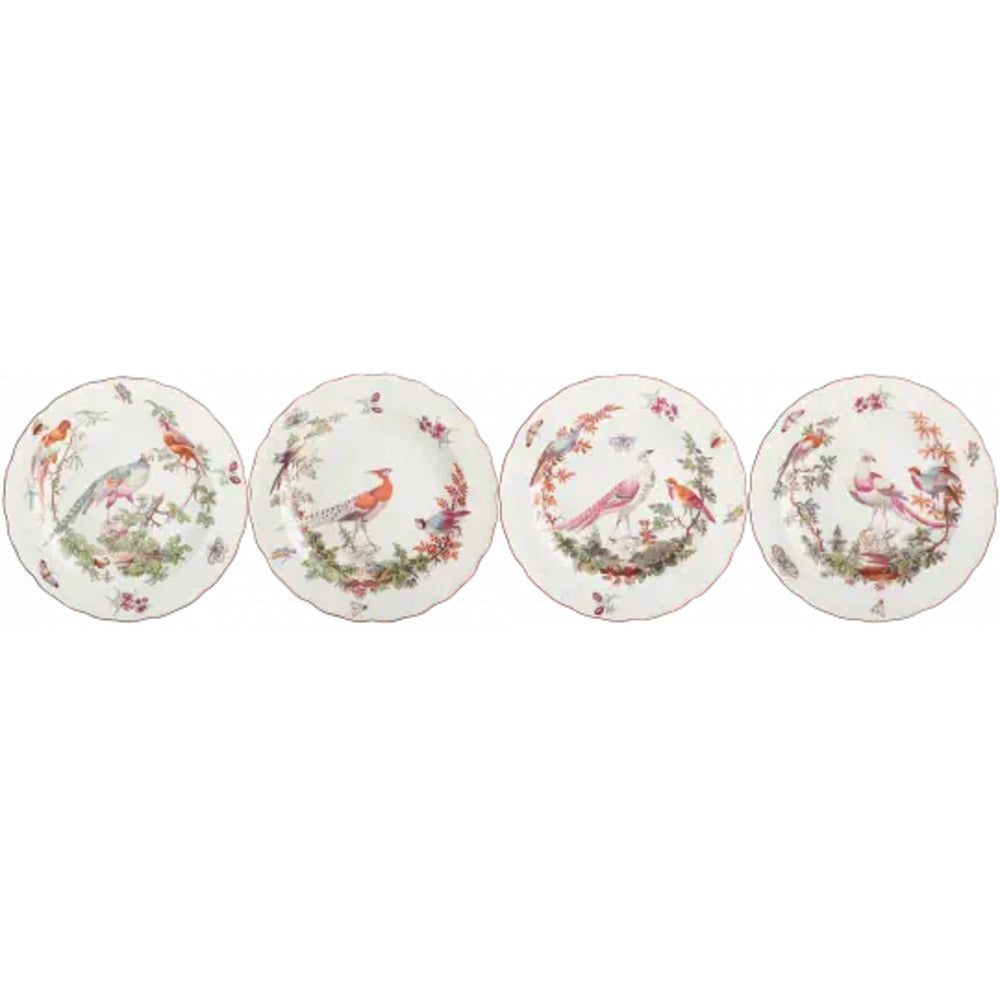 Chelsea Bird Dinner Plates Set of 4 by Mottahedeh