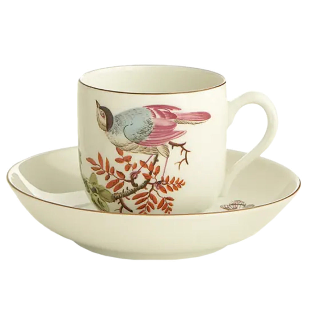 Chelsea Bird Tea Cup & Saucer Set of 4 by Mottahedeh Additional Image -1