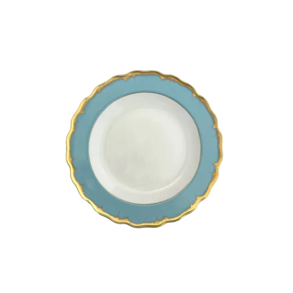 Chelsea Feather Turqoise Bread & Butter Plate by Mottahedeh 