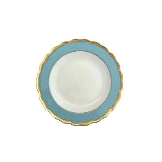 Chelsea Feather Turqoise Bread & Butter Plate by Mottahedeh 