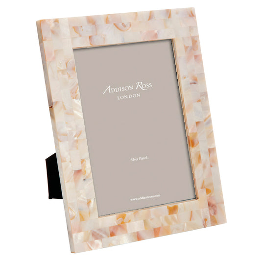 Chequer Board White Photo Frame by Addison Ross