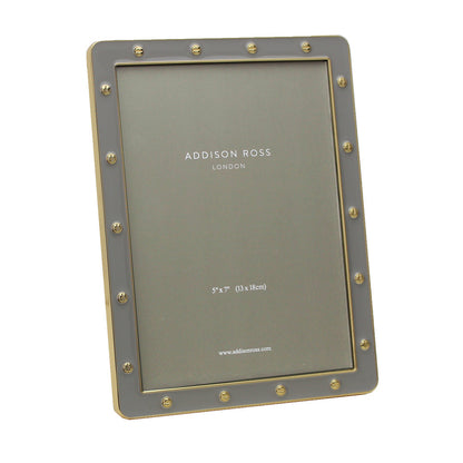 Chiffon Enamel & Gold Locket Frame 5"x7" by Addison Ross