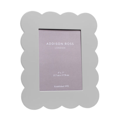 Chiffon Scalloped Lacquer Photo Frame 5"x7" by Addison Ross