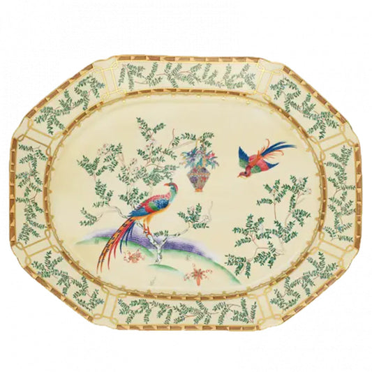 Ching Garden 13'' Octagonal Platter by Mottahedeh