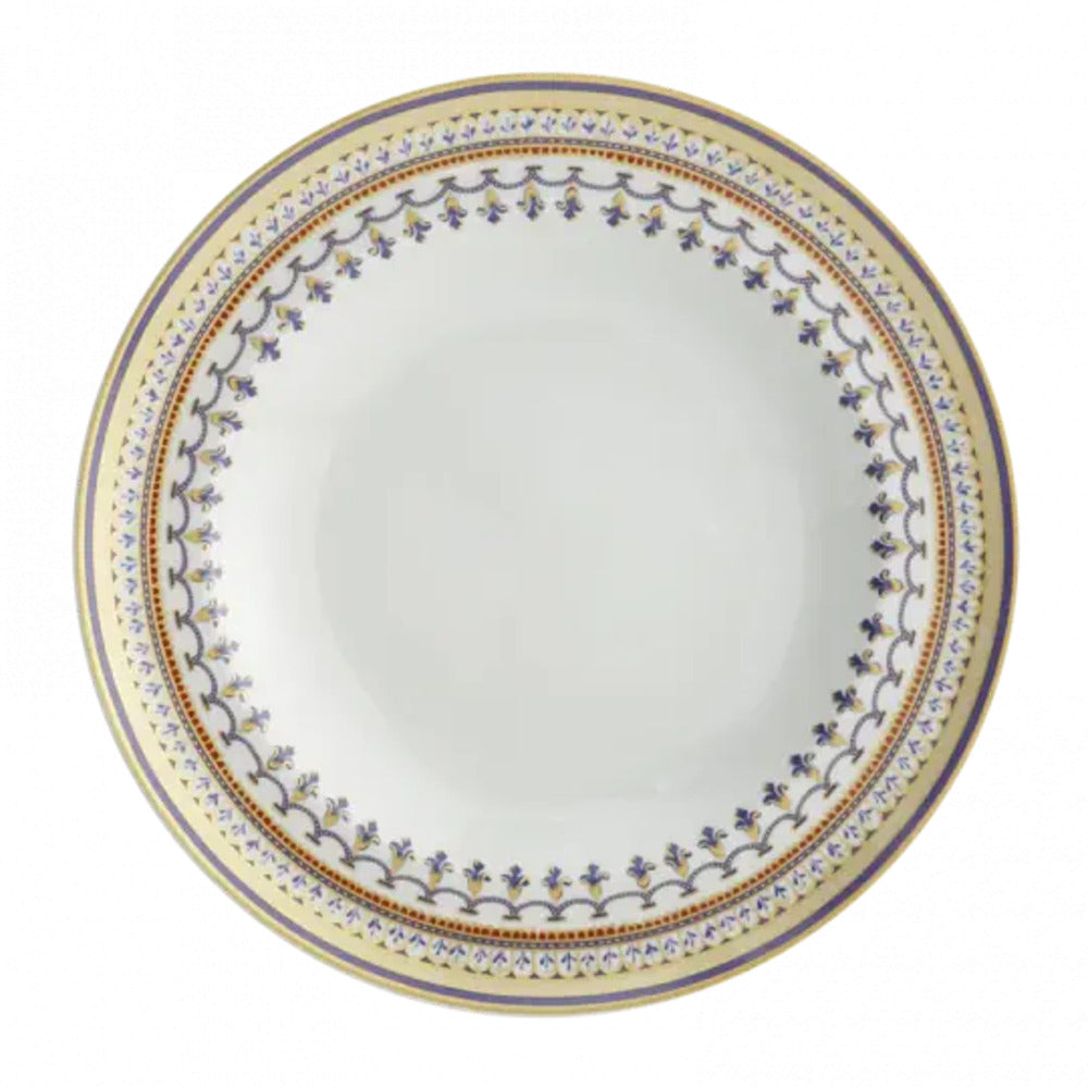 Chinoise Blue Rim Soup Plate by Mottahedeh