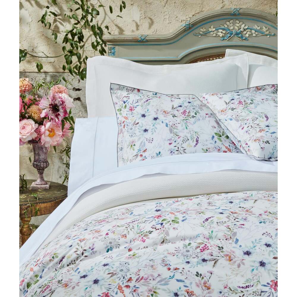 Chloe Floral Percale Duvet Cover by Peacock Alley  2