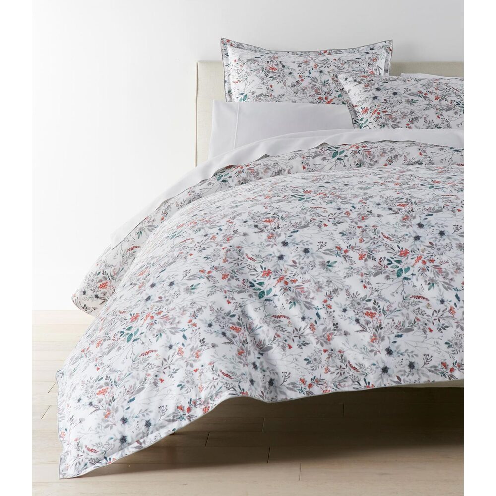 Chloe Floral Percale Duvet Cover by Peacock Alley  7