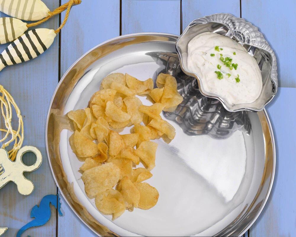 Clam Chip and Dip Tray by Arthur Court Designs 3