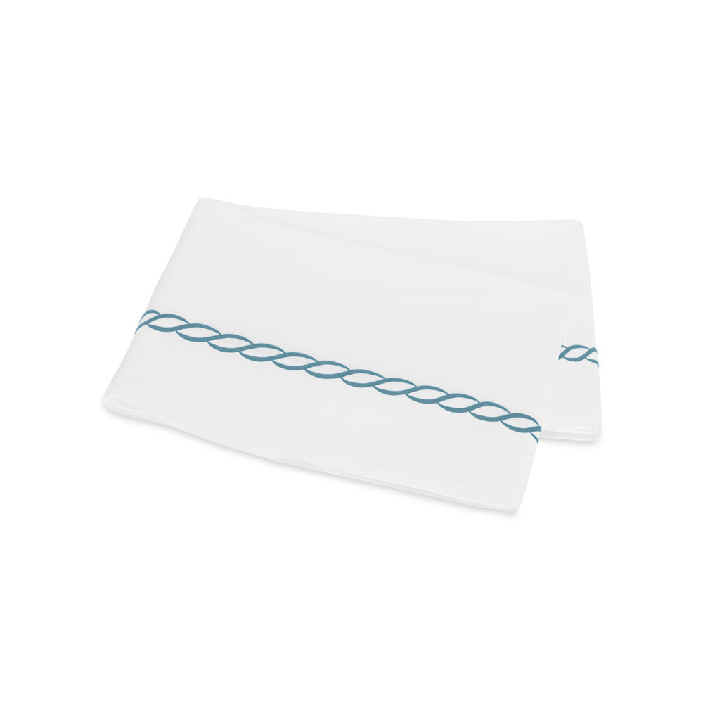 Classic Chain Flat Sheet Aqua 