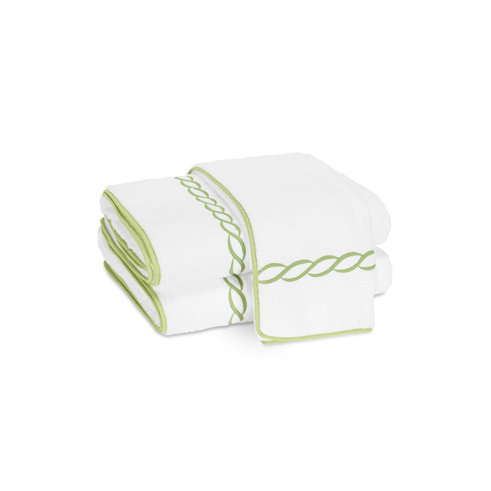 Classic Chain Guest Towel Spring Green 