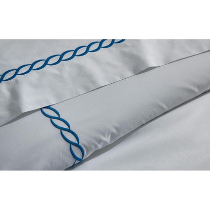 Classic Chain Pillowcase Pair Aqua 7