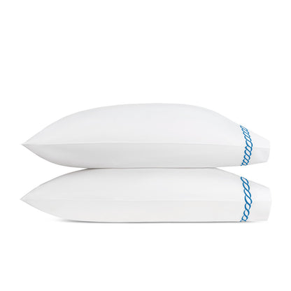 Classic Chain Pillowcase Pair Cobalt 