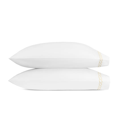 Classic Chain Pillowcase Pair Ivory 