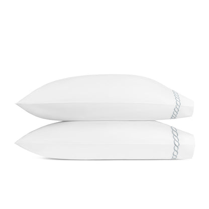 Classic Chain Pillowcase Pair Silver 