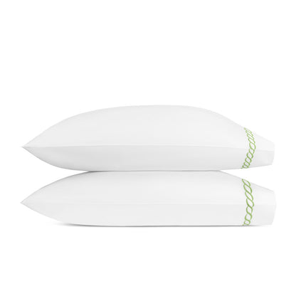 Classic Chain Pillowcase Pair Spring Green 