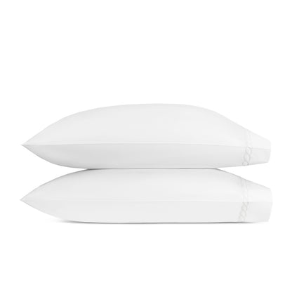 Classic Chain Pillowcase Pair White 