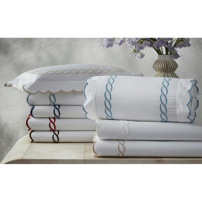 Classic Chain Scallop Duvet Cover Dune 2