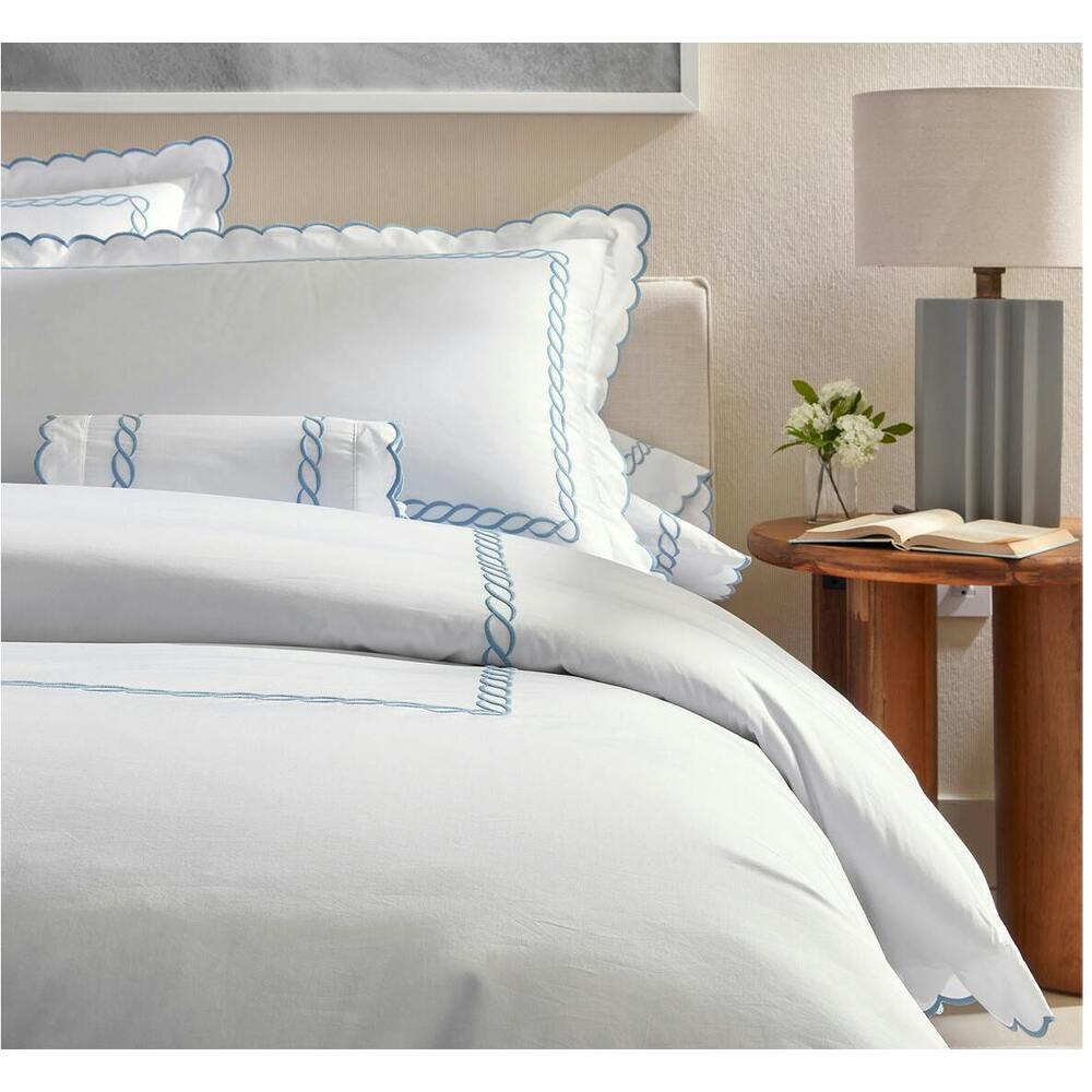 Classic Chain Scallop Duvet Cover Dune 3