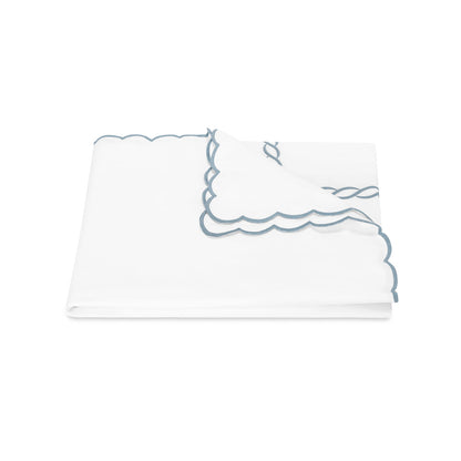 Classic Chain Scallop Duvet Cover Hazy Blue 