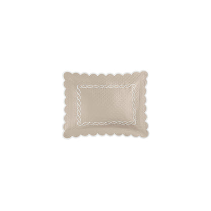 Classic Chain Scallop Matelasse Sham Dune & Bone Boudoir 