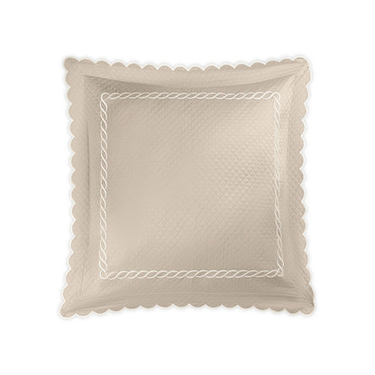 Classic Chain Scallop Matelasse Sham Dune & Bone Euro 