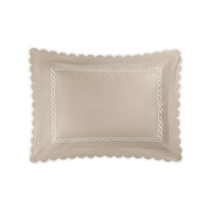 Classic Chain Scallop Matelasse Sham Dune & Bone Standard 