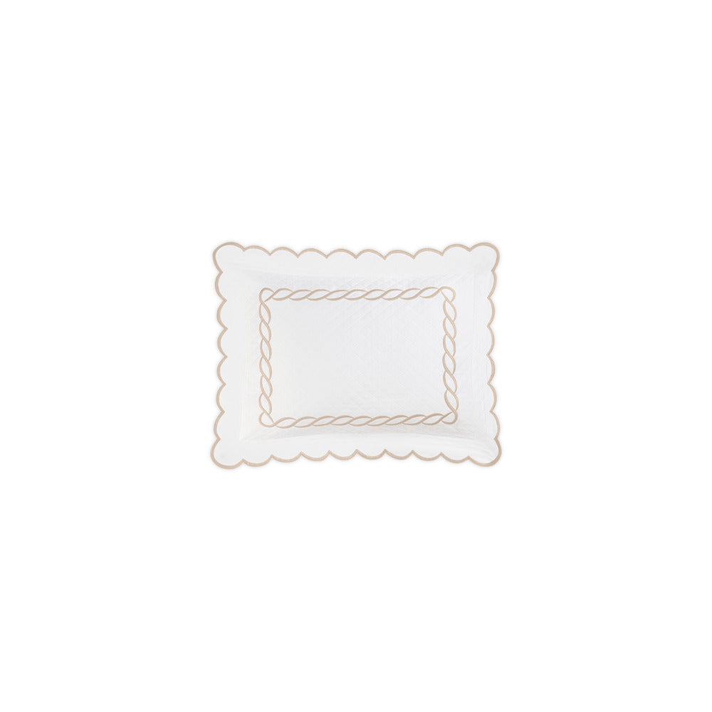 Classic Chain Scallop Matelasse Sham Dune Boudoir 