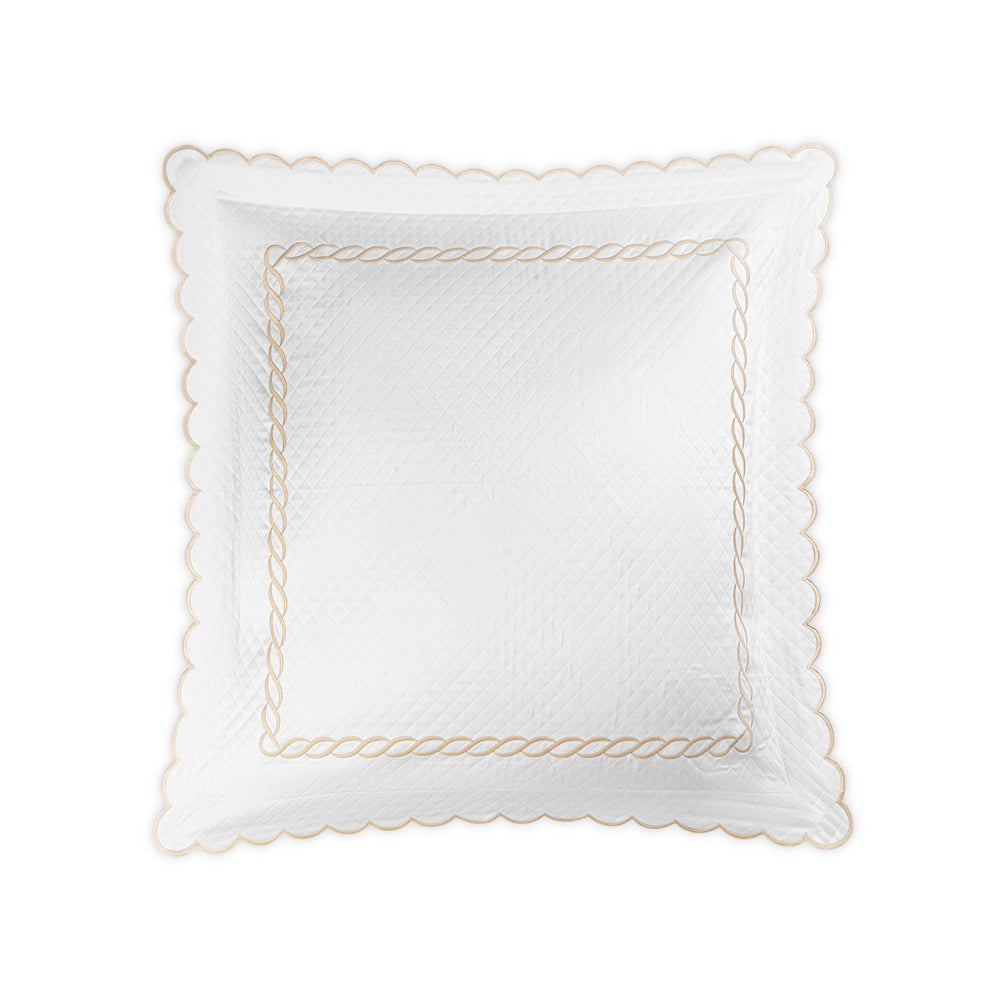 Classic Chain Scallop Matelasse Sham Dune Euro 
