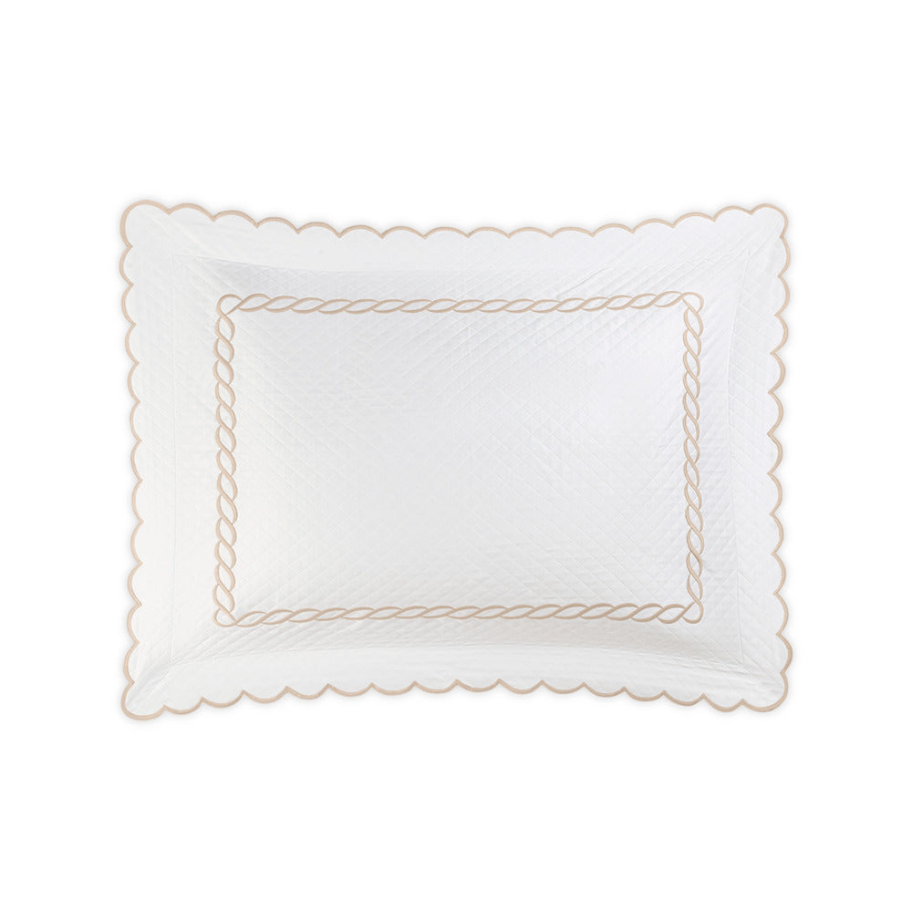 Classic Chain Scallop Matelasse Sham Dune Standard 
