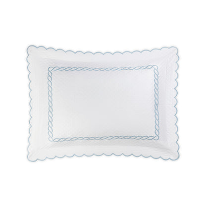 Classic Chain Scallop Matelasse Sham Light Blue Standard 