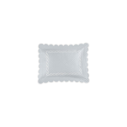 Classic Chain Scallop Matelasse Sham Pool & Bone Boudoir 