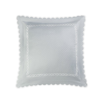 Classic Chain Scallop Matelasse Sham Pool & Bone Euro 