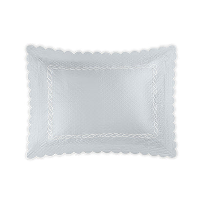 Classic Chain Scallop Matelasse Sham Pool & Bone Standard 