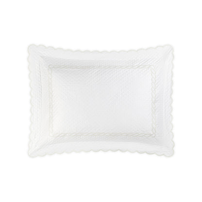 Classic Chain Scallop Matelasse Sham White Standard 