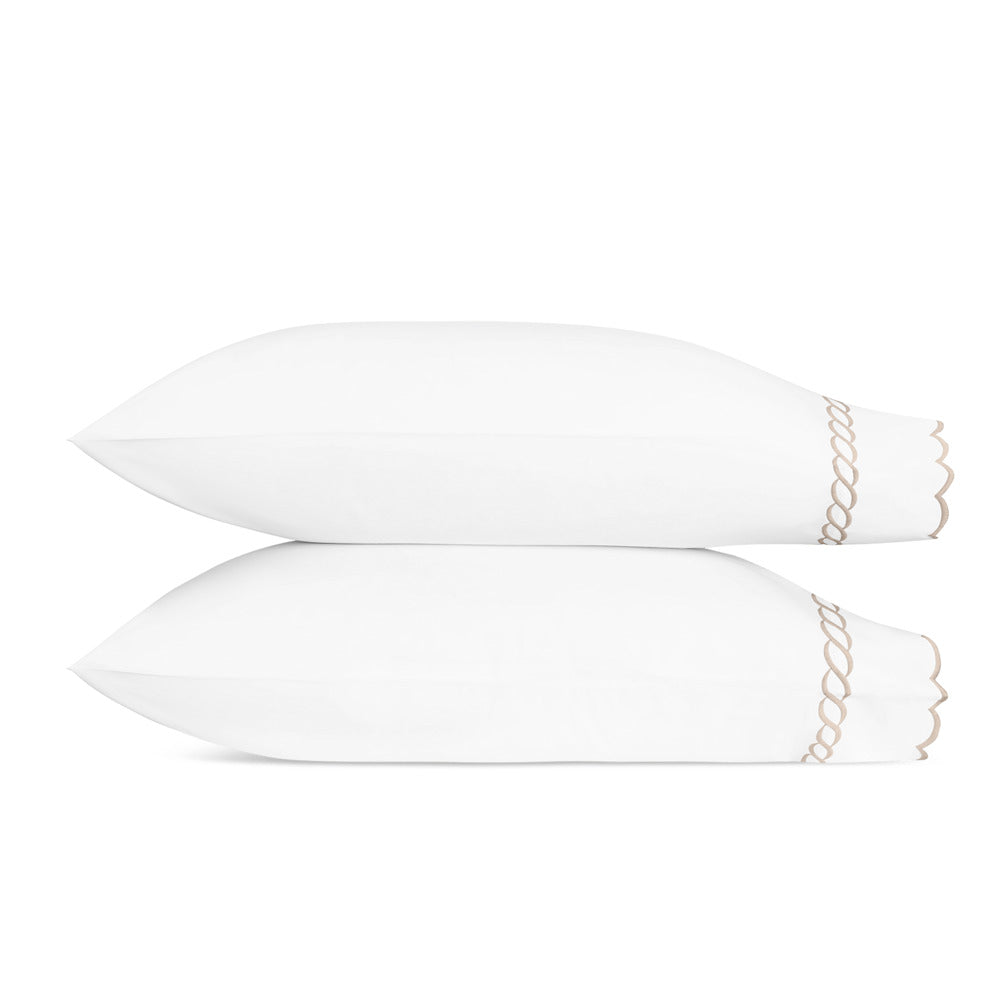 Classic Chain Scallop Pillowcase - Pair