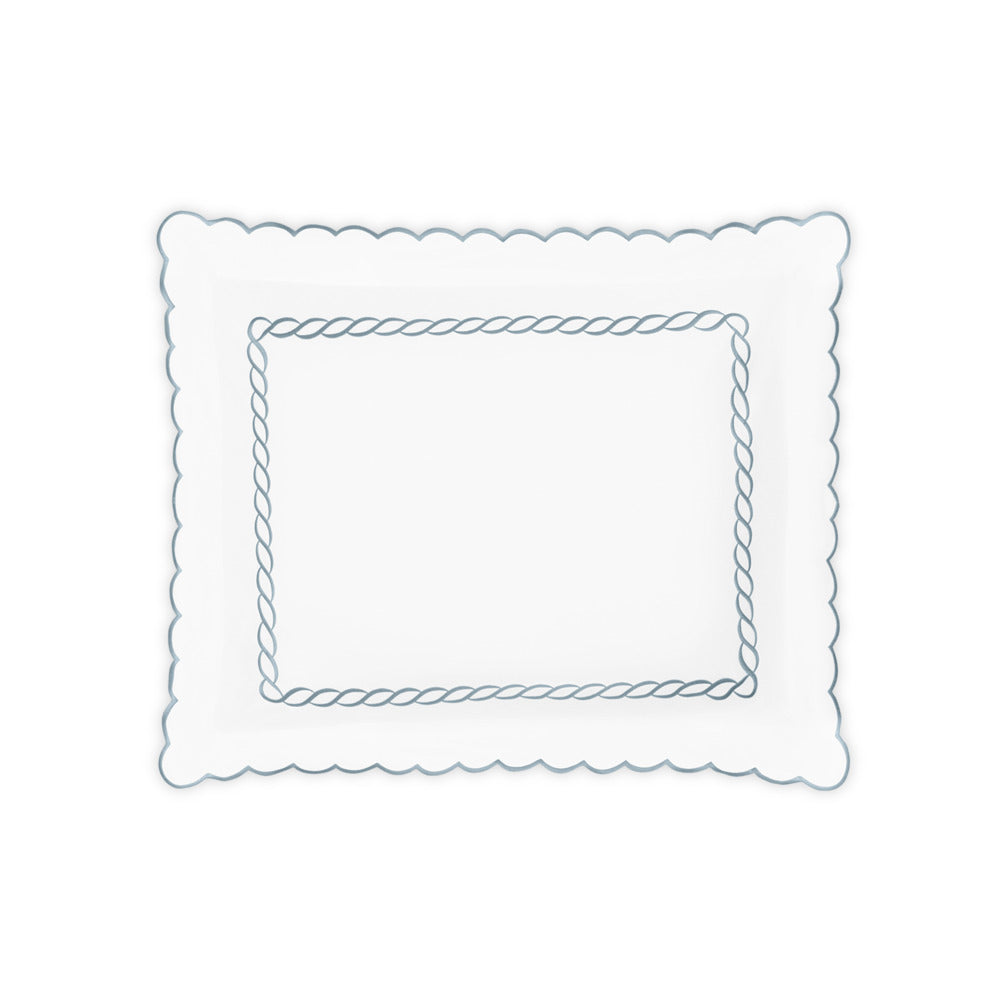Classic Chain Scallop Sham Hazy Blue Standard 