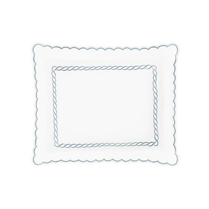 Classic Chain Scallop Sham Hazy Blue Standard 