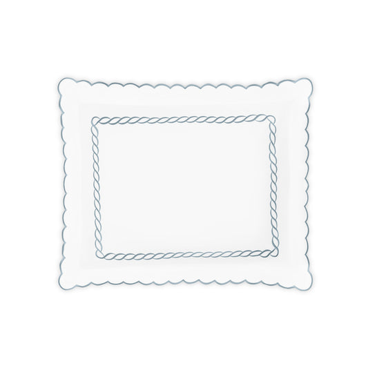 Classic Chain Scallop Sham Hazy Blue Standard 