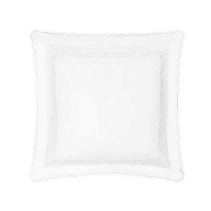 Classic Chain Scallop Sham White Euro 