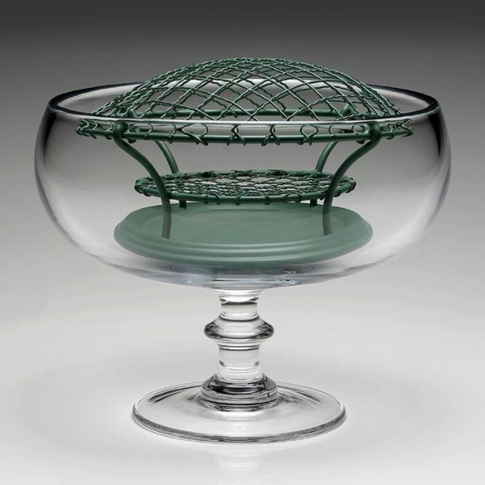 Classic Footed Rose Bowl & Wire by William Yeoward 1