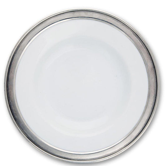 Classic Pewter Rim Dinner Plate by Vagabond House 