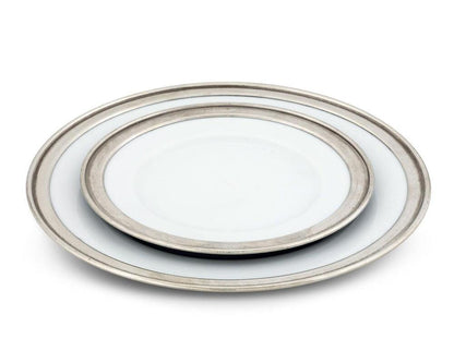 Classic Pewter Rim Salad Plate by Vagabond House 2