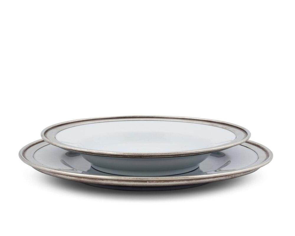 Classic Pewter Rim Soup Bowl by Vagabond House 2