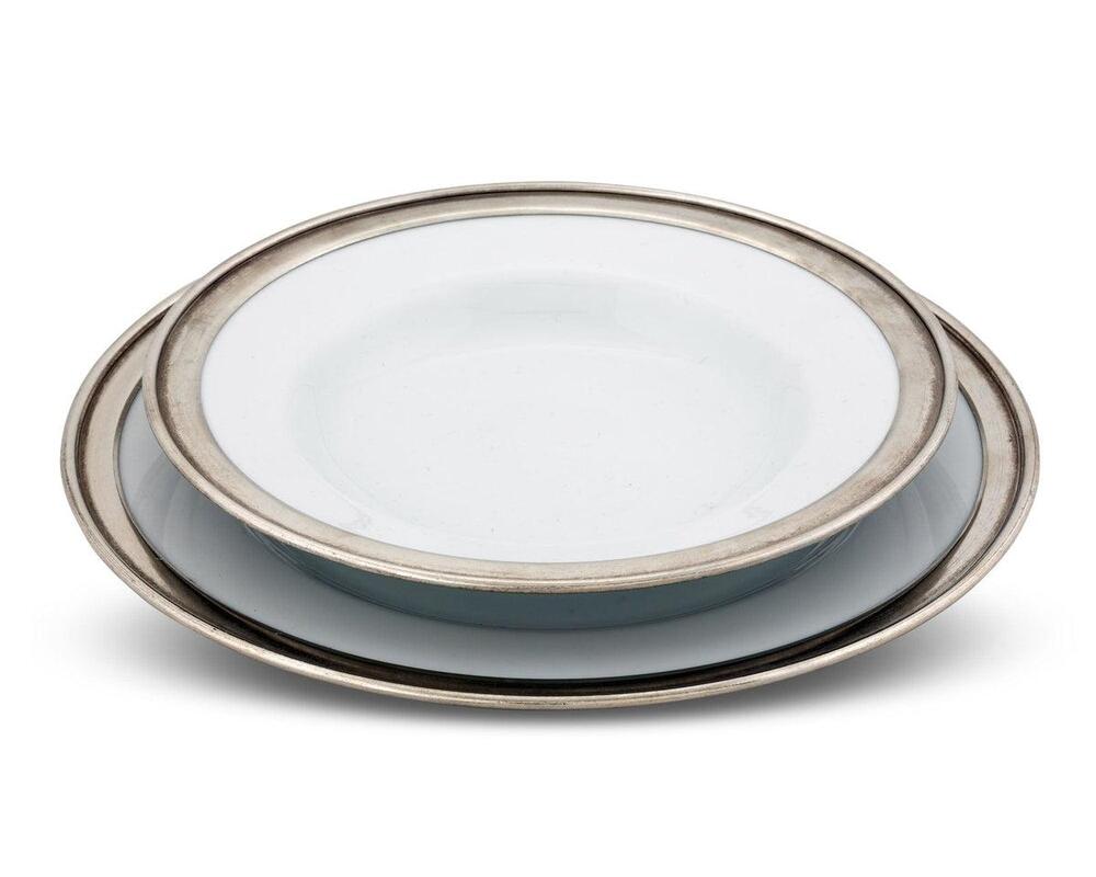 Classic Pewter Rim Soup Bowl by Vagabond House 3