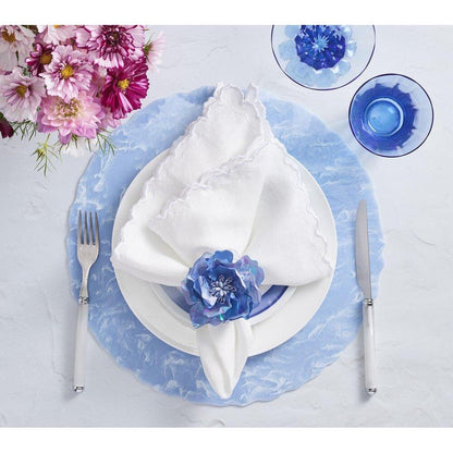 Cloud Placemat in Periwinkle - Set of 4 by Kim Seybert 1