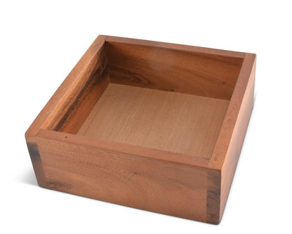 Cocktail Wood Napkin Box by Arthur Court Designs