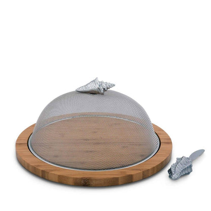 Conch Shell 3 Piece Picnic Cheese Board / Spreader by Arthur Court Designs 2