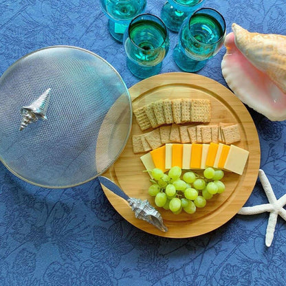 Conch Shell 3 Piece Picnic Cheese Board / Spreader by Arthur Court Designs 3